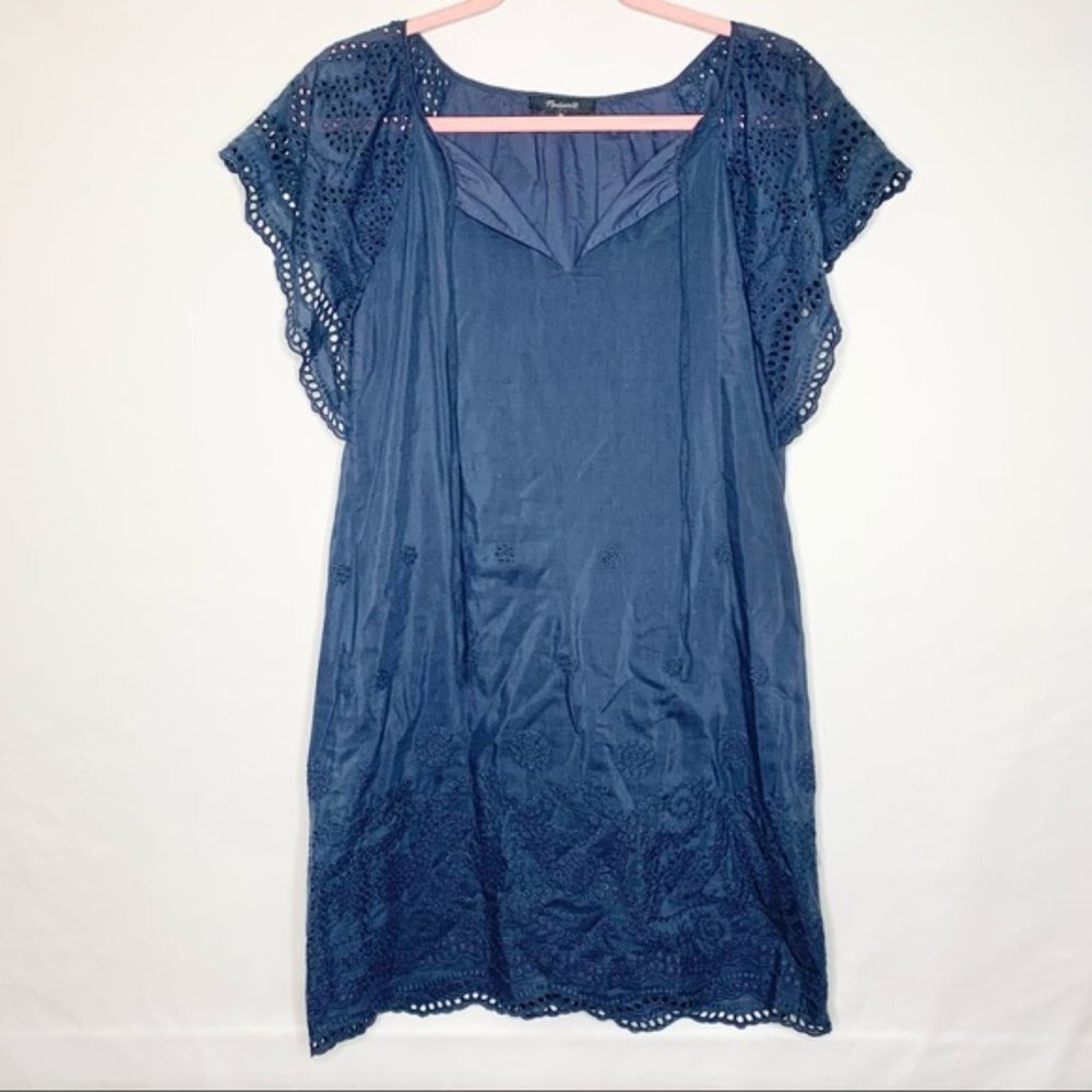 Madewell Embroidered Eyelet Moontide Dress - XS - Picture 4 of 8